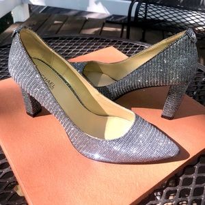 Michael Kors glitter mesh  pumps